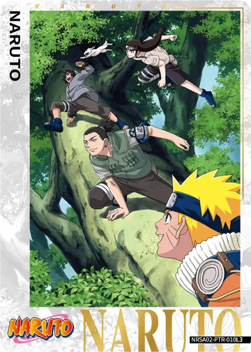 Naruto Uzumaki / Shikamaru Nara / Choji Akimichi · Group scene — NRSA02-PTR-010L3